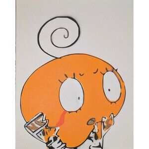 Tamagotchi Spray Paint Art Piece